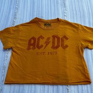 A AC/DC yellow t-shirt XS
